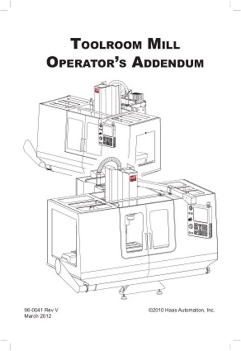 parts book on hass cnc milling centers|haas mill operators manual.